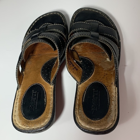 BORN Leather Hand Crafted Footwear some heel drag and wear tons of life left - Picture 4 of 7